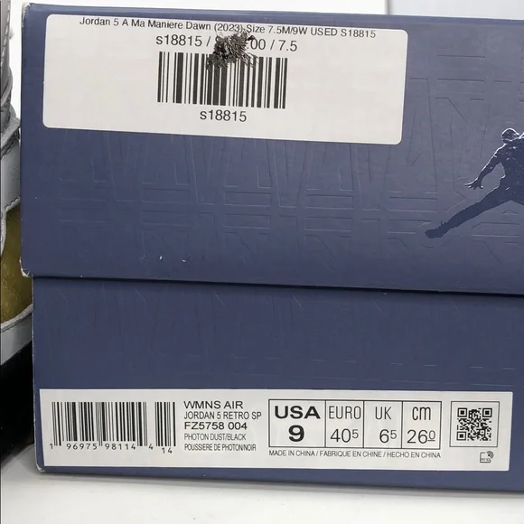 Air Jordan 5 x A Ma Maniere Dawn FZ5758-004 Women’s Sneakers - Size 9 - Picture 2 of 14